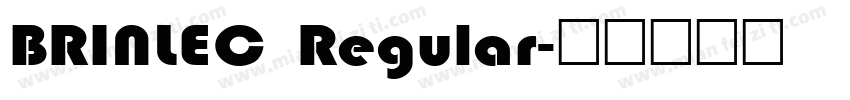 BRINLEC Regular字体转换